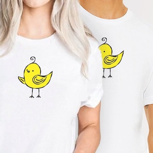 Chicken Shirt Unisex White Tee Crew Neck | Chicks T-shirt | Chicks Shirt | Chicks and Hens | Mad Rooster | Chicks Picture