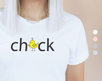 Chick T-Shirt, Women's Graphic Chicken Tee