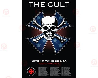 The Cult Sonic Temple Tour Poster Digital Download | 1989