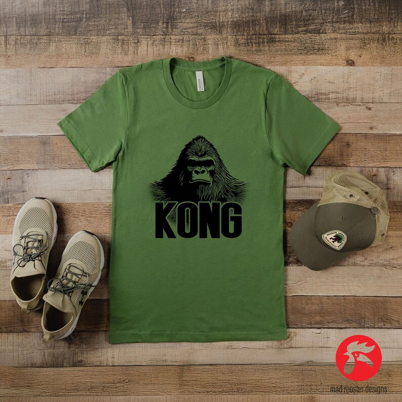 Versatile King Kong apparel with a striking gorilla design. Ideal for casual outfits, themed events, or as a thoughtful gift for movie and jungle enthusiasts.