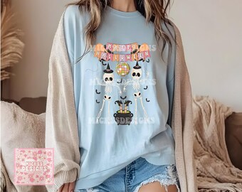 Pastel Halloween Ghost PNG, Preppy Shirt Design (Digital Download)
