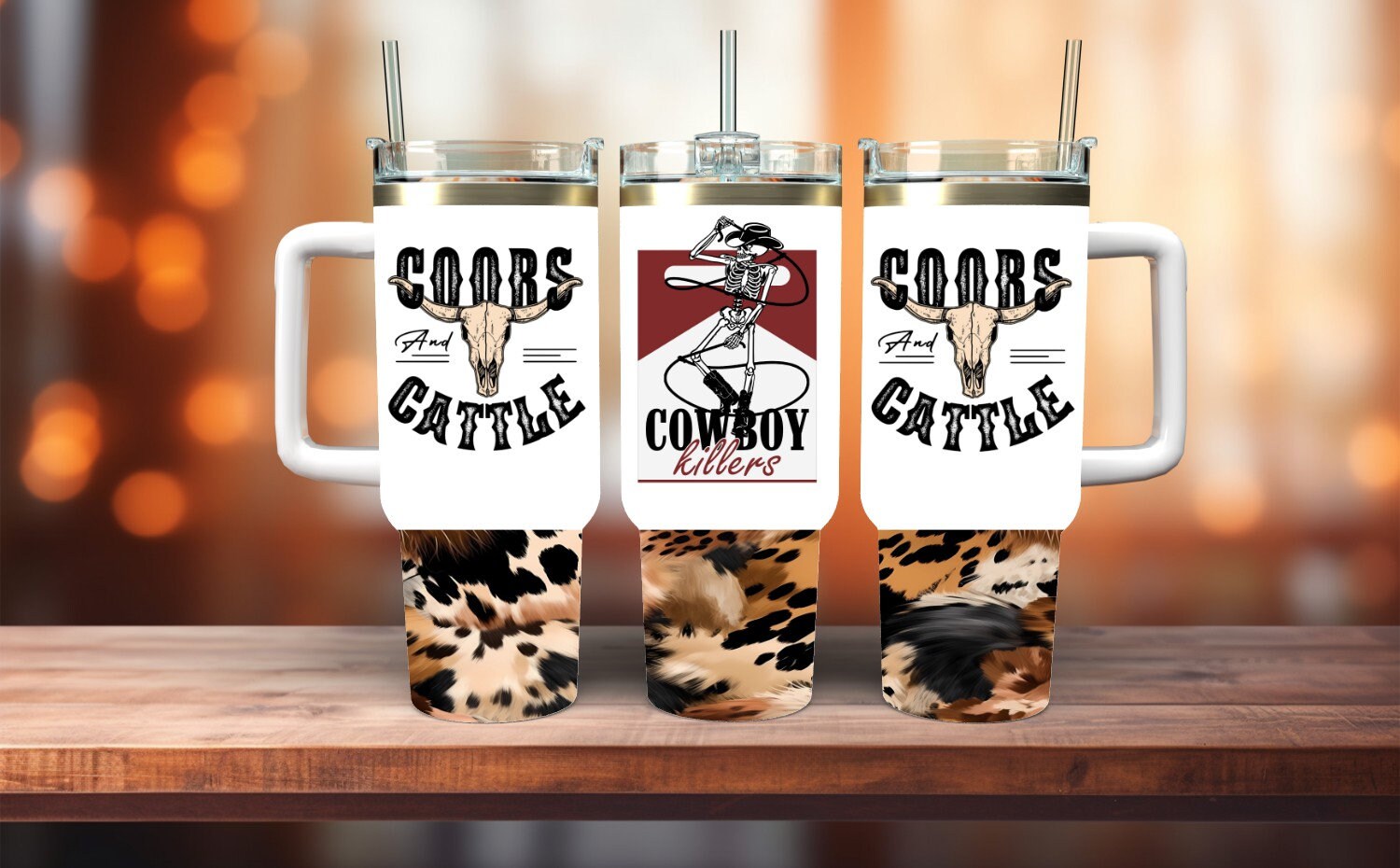 Cowboy Killer 40oz Tumbler Wrap PNG, Funny 40oz Handle Quencher ...