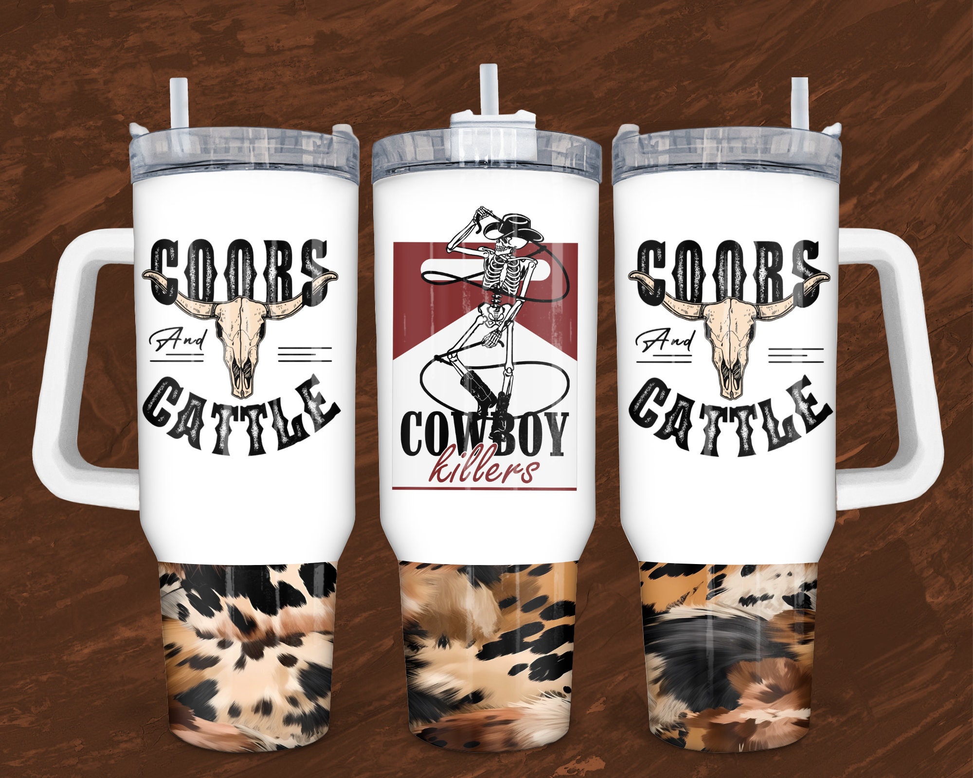 Cowboy Killer 40oz Tumbler Wrap PNG, Funny 40oz Handle Quencher ...