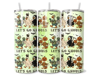 Halloween Anka 20oz Tumbler Wrap Sublimeringsdesign (digital nedladdning)