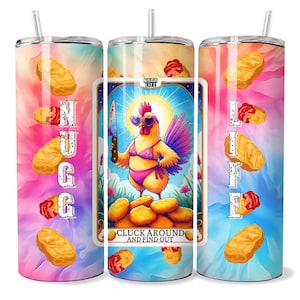 Nugg Life Tumbler Wrap, 20oz Skinny Tumbler Sublimation Design, Straight Tumbler Wrap, Funny PNG Wrap,Sassy Tumbler Wrap