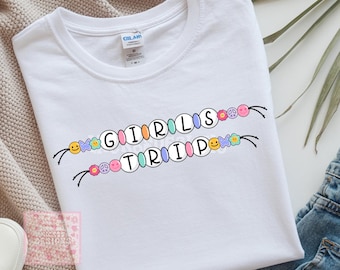 Girls Trip PNG, Pastel Preppy Design (Digital Download)