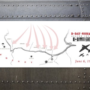 D-Day Landing Map Magnet