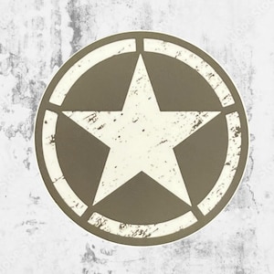 WWII Inspiration Star Aufkleber