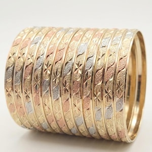 Bangle Bracelets 6MM Dozen 12 Pack