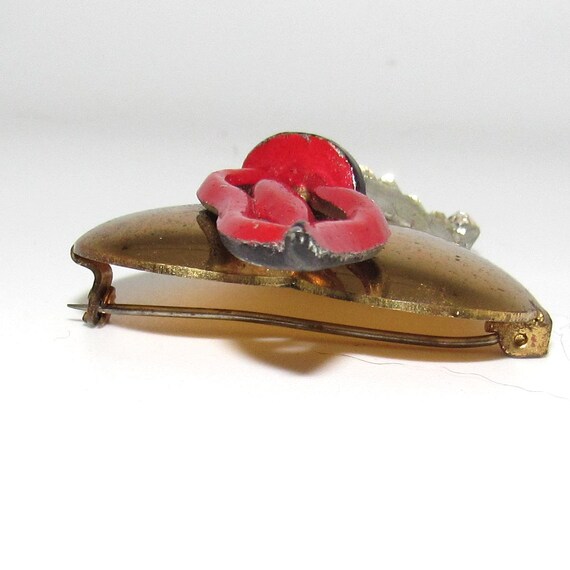 WWII ROTC Sweetheart Pin with Torch and Heart - image 6