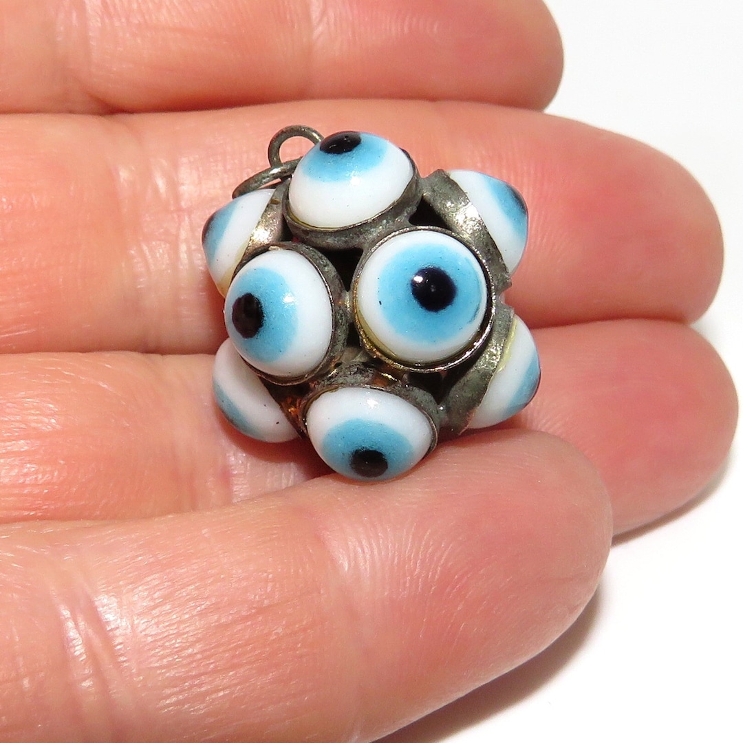 Vintage Multi Eye Evil Eye Pendant - Etsy