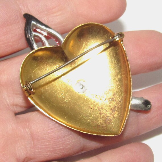 WWII ROTC Sweetheart Pin with Torch and Heart - image 7