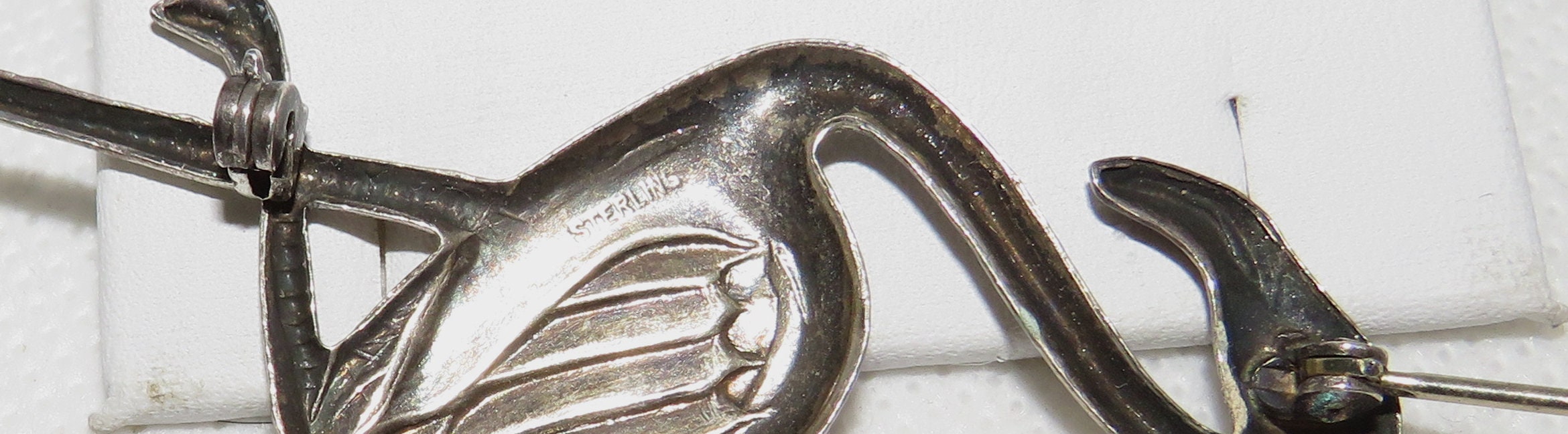 Sterling Flamingo Pin - Etsy