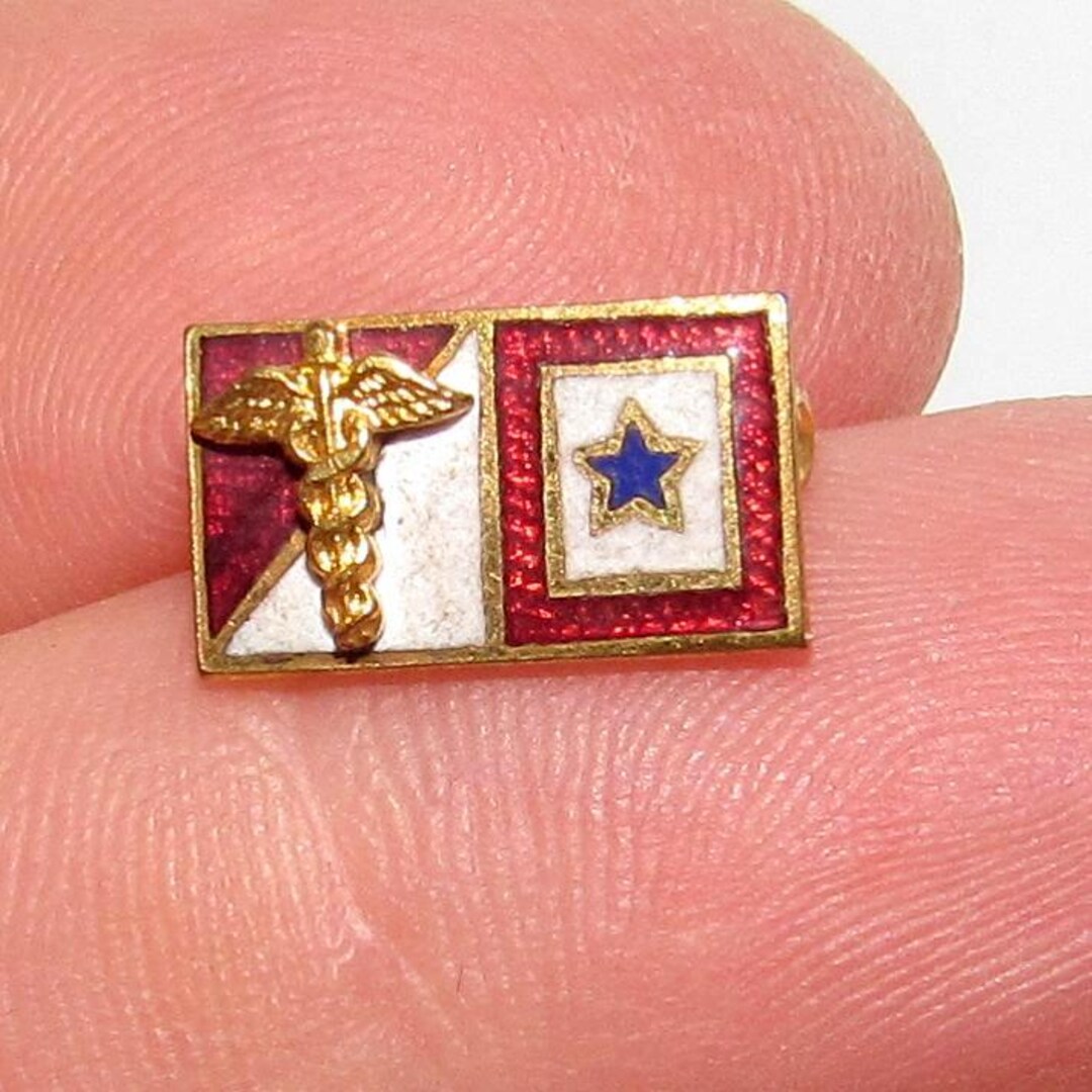 Kin In Service Pin WWI Army Medical Corps Son in Service Pin - Etsy