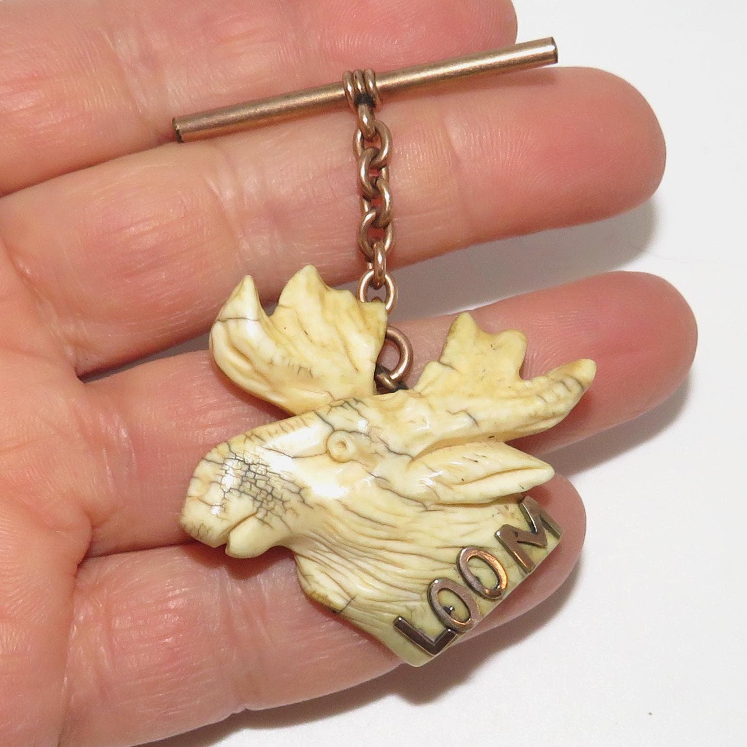 Victorian Carved Loyal Order of Moose Watch Fob - Etsy
