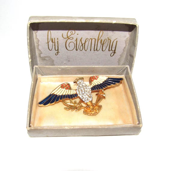 Eisenberg Ice Patriotic Eagle Pin in Eisenberg Box