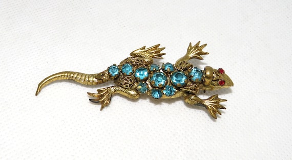 Czeckoslovakia Lizard Pin - image 1