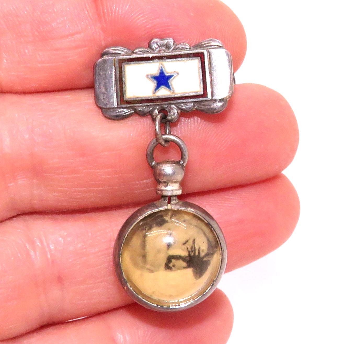 WWII Sterling Craft by Coro Son in Service Blue Star Pin With 