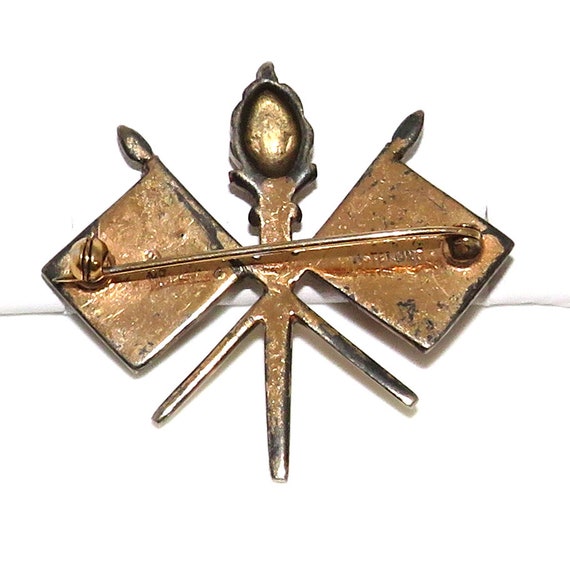 WWII Sterling Boucher Signal Corps Sweetheart Pin - M… - Gem