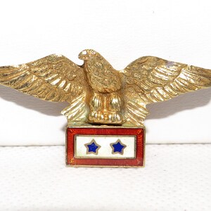 WWII Sterling Eagle with Two Sons in Service Stars