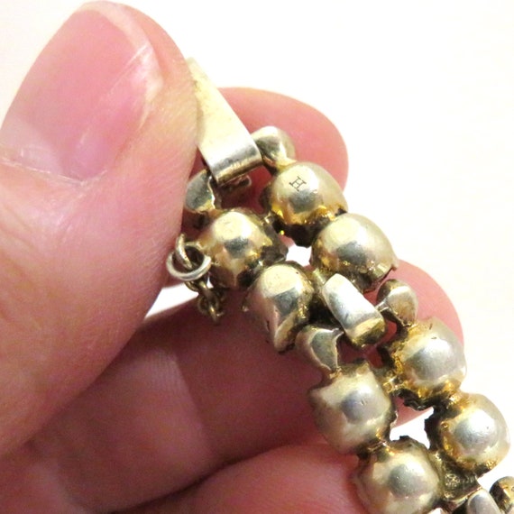 Unsigned Eisenberg Sterling and Amber Rhinestone … - image 6