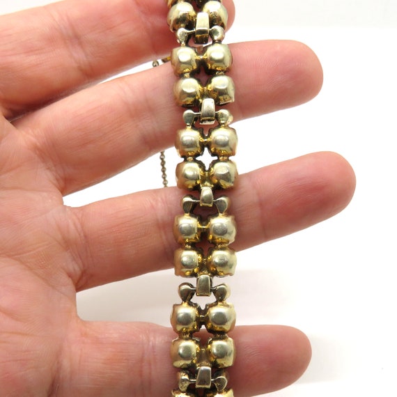 Unsigned Eisenberg Sterling and Amber Rhinestone … - image 4