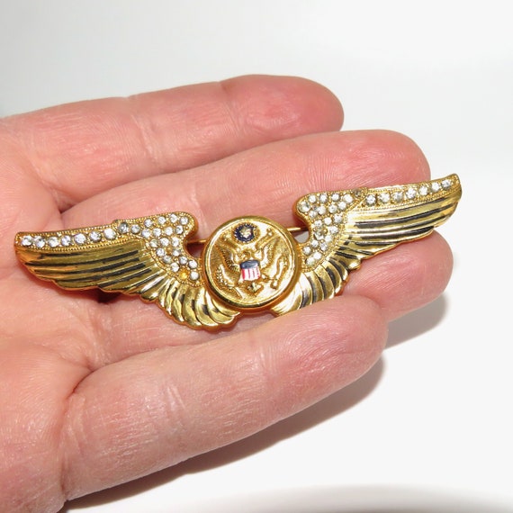 WWII Coro Sterling Craft Army Air Corps Sweetheart