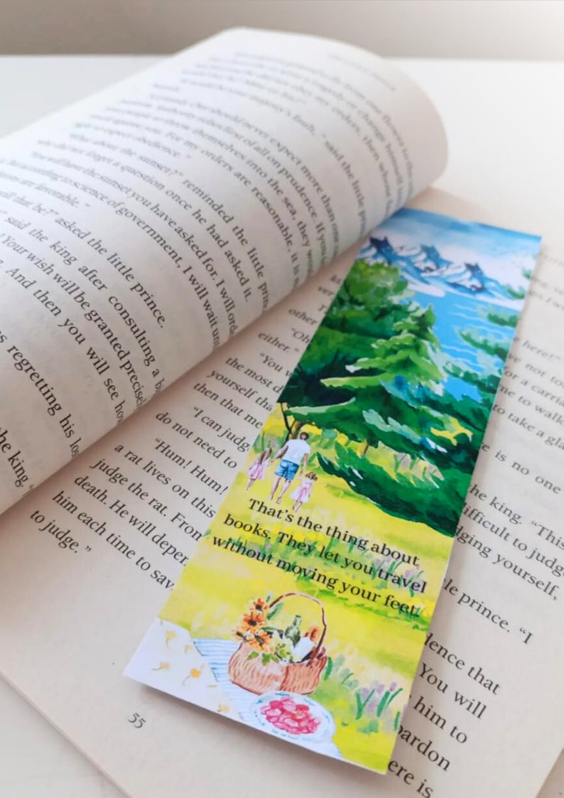 Naturebookmark Printable Bookmark Digital Bookmark Set of 4 Etsy