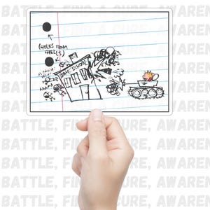 Calvin and Hobbes Fighting Tank! Stickers: Heartwarming Cartoon Decals for Fans of Bill Watterson's Comic