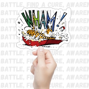 Calvin and Hobbes Wham! Stickers: Heartwarming Cartoon Decals for Fans of Bill Watterson's Comic