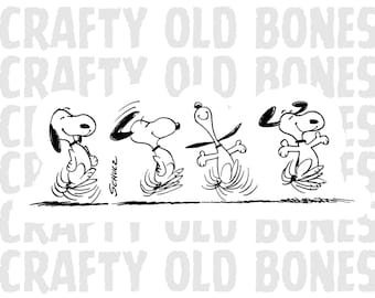 Snoopy Dancing Sticker | Peanuts Gang Decal