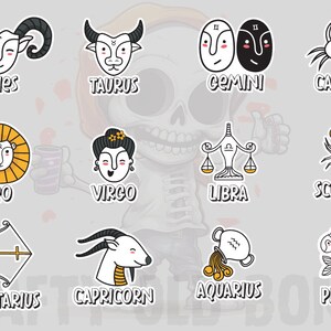 Stickers zodiaque/astrologie