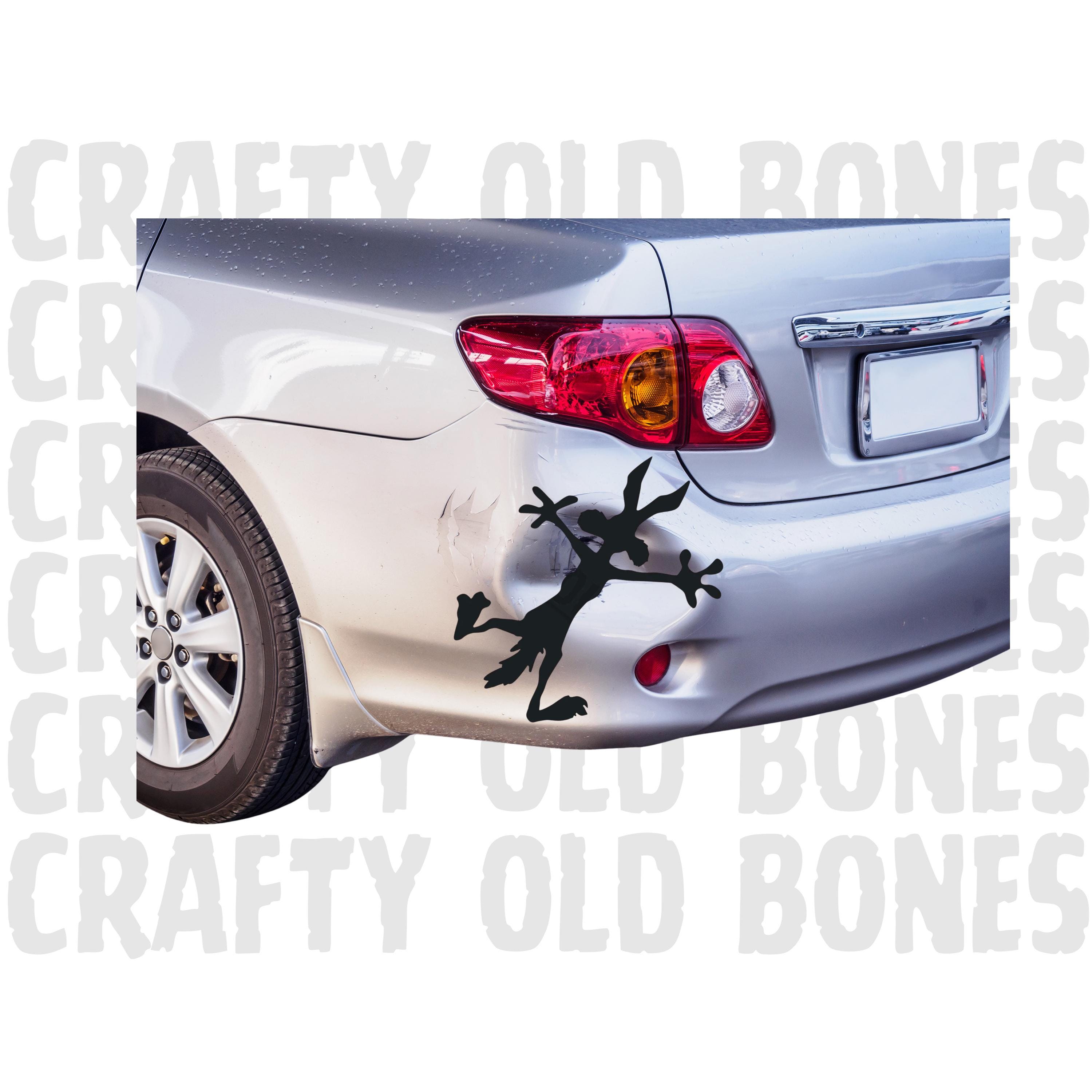 Coyote Squished Vinyl Decal - Car Dent Sticker - Etsy