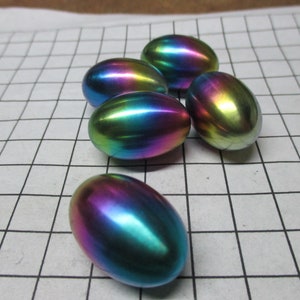 15g+ 99.9% Titanium Metal Rainbow Anodized Egg Element Sample For Element Collection