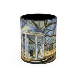 UNC Old Well-schilderij.  University of North Carolina Old Well fine art aquarel schilderij- Chapel Hill, NC accentkoffiemok (11, 15oz)