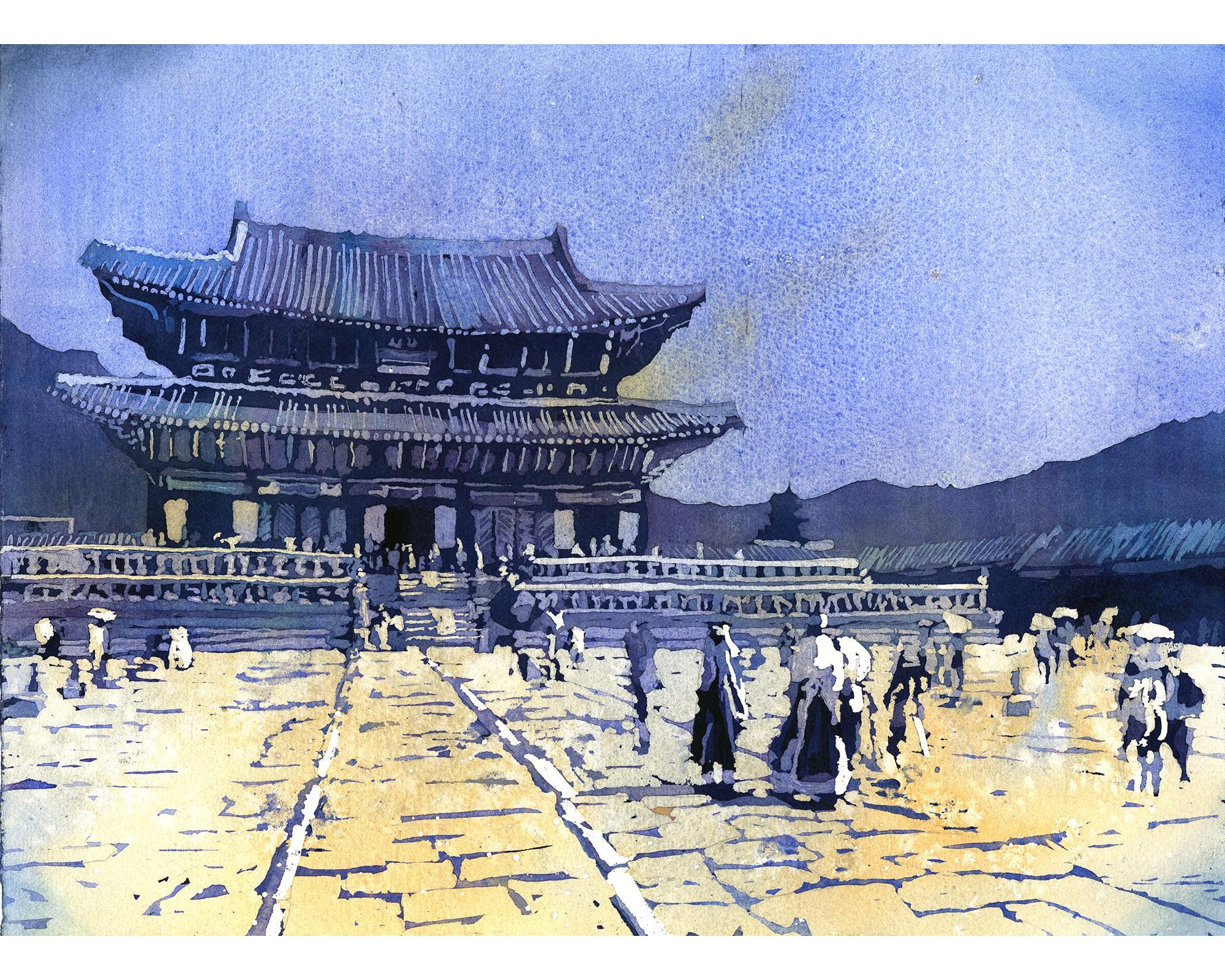 Korean Temple Painting - Etsy