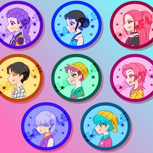 Hunters and Demons KPOP Stars Acrylic & Resin Keychains