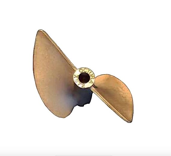 Ship Model Propeller, 2 Blade, 30mm dia. Right Hand, Beryllium