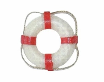 Miniatur Rettungsring für Schiffsmodelle oder nautisch angehauchte Puppenstube oder Puppenstube