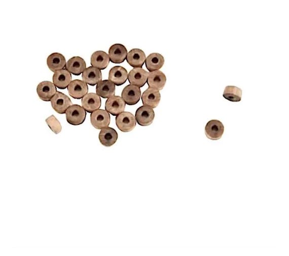 Walnut Wood Cannon Wheels ( Trucks) 6mm, Set of 12