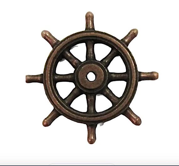 Ship Model, Ship's Wheel ,Bronze, 20mm