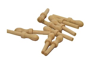 Pasadores de amarre para maquetas de barcos, madera de boj, 8 mm