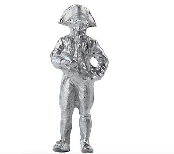 Metal Figure, 25mm for Period Ship Models - Captain and Crew, Set of two