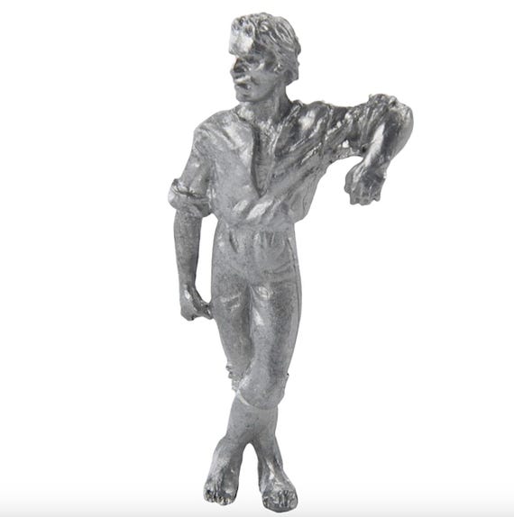 Metal Figure, 35mm for Period Ship Models, Crew, Set of 3 different figures.