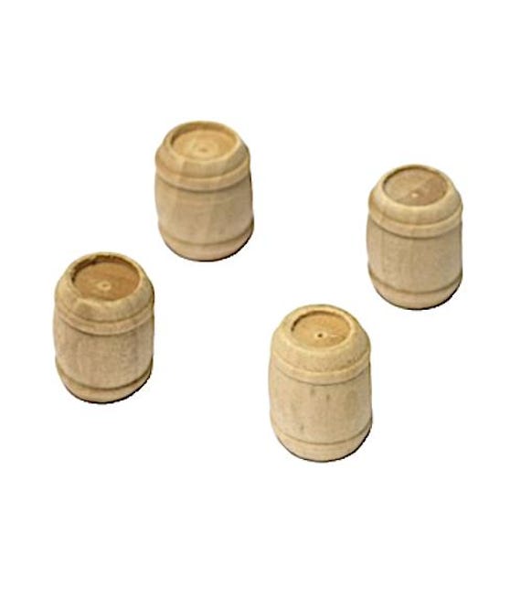 Ship Model Wooden Barrels, 22mm, Boxwood