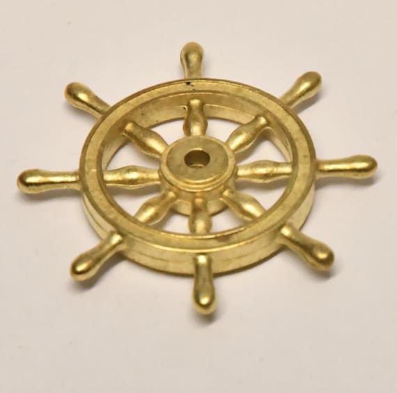 Ship Model Ship's Wheel Brass 28mm