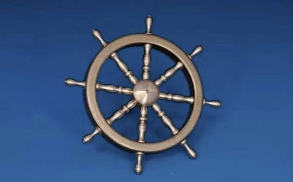 Ship's Wheel, Brass, 21mm