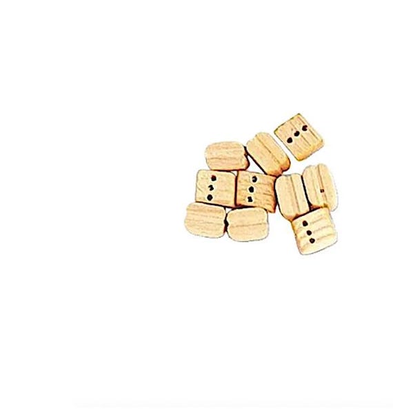 Ship Model, Blocks, Boxwood, Triple, 5mm, 20 Pack
