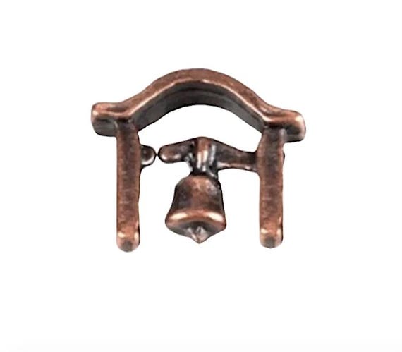 Ship Model Bronze Belfry with Bell - 10mm