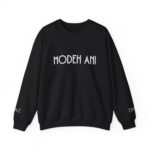 Modeh Ani Adults Unisex Heavy Blend™ Crewneck Sweatshirt, Multi Colors